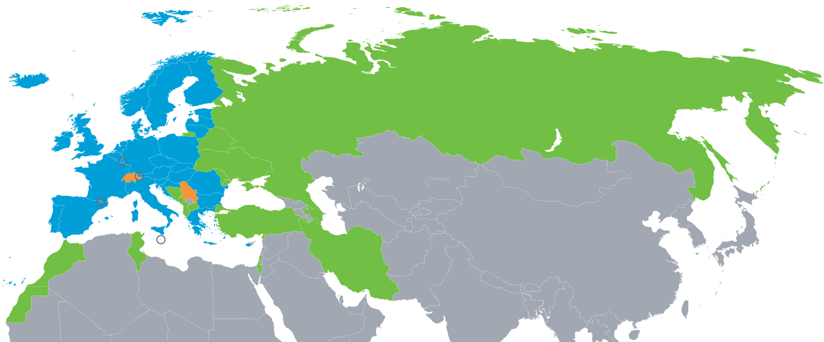 Mapa sistema zelene karte
